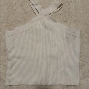 Rachel Zoe Cream Ribbed Camisole